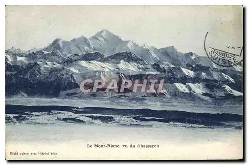 Cartes postales Le Mont Blanc vu du Chasseron