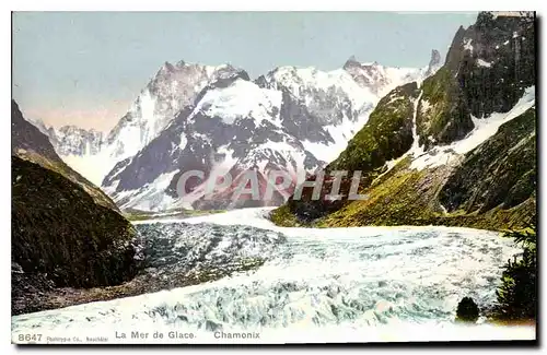 Cartes postales La Mer de Glace Chamonix