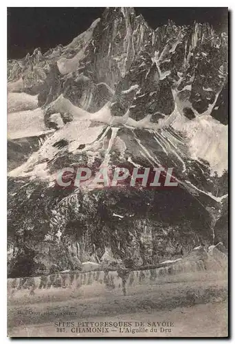 Cartes postales Sites Pittoresques de Savoie Chamonix L'Aiguille du Dru