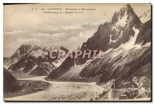 Cartes postales Chamonix Montanvert et Mer de Glace