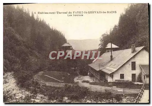 Ansichtskarte AK Etablissement Thermal du Fayet St Gervais les Bains Les Sources