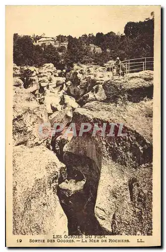 Cartes postales Les Gorges du Fier Sortie des Gogres La Mer de Rochers