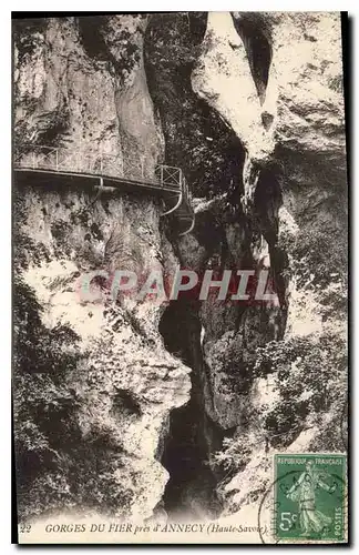 Ansichtskarte AK Gorges du Fier pres d'Annecy Haute Savoie