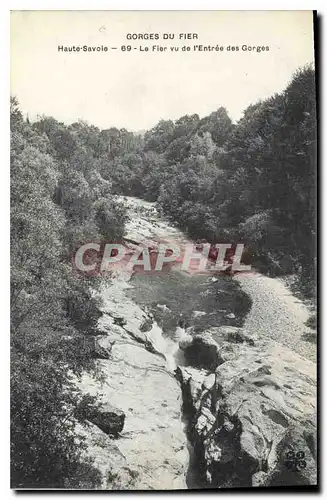 Cartes postales Gorges du Fier Haute Savoie La Fier vu de l'Entree des Gorges