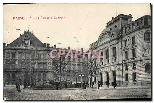 Ansichtskarte AK Marseille La Caisse d'Epargne