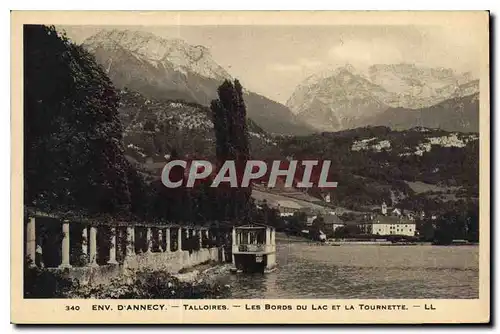 Cartes postales Env d'Annecy Talloires Les Bords du Lac et la Tournette