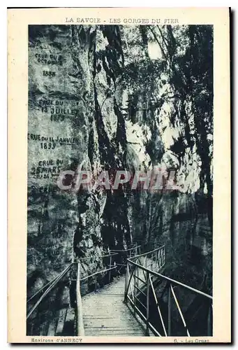 Cartes postales La Savoie Les Gorges du Fier Environs d'Annecy