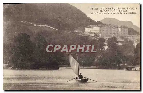 Ansichtskarte AK Annecy Le Lac et le Nouveau Monastere de la Visitation