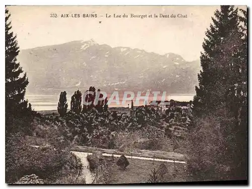 Cartes postales Aix les Bains Le Lac du Bourget et la Dent du Chat