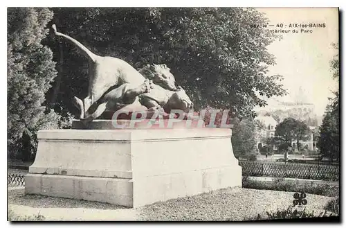 Ansichtskarte AK Aix les Bains Interieur du Parc