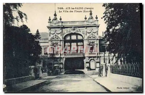 Cartes postales Aix les Bains Savoie La Villa des Fleurs Entree