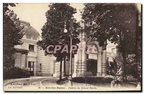 Cartes postales Aix les Bains Entree du Grand Cercle