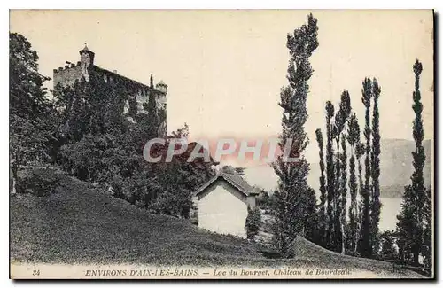 Cartes postales Environs d'Aix les Bains Lac du Bourget Chateau de Bordeaux