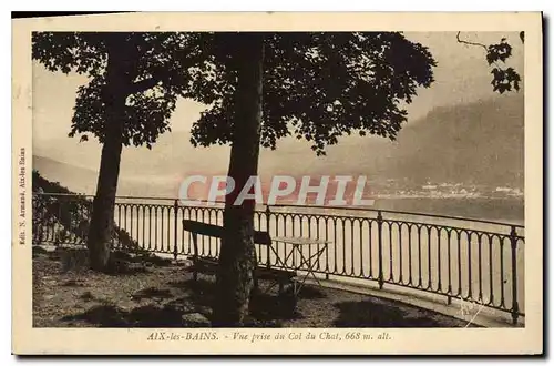 Cartes postales Aix les Bains Vue prise du Col du Chat