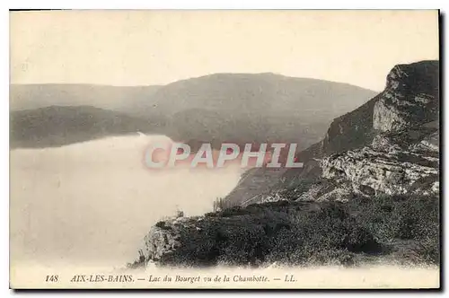 Cartes postales Aix les Bains Lac du Bourget vu de la Chambotte