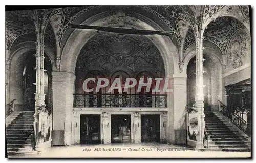 Ansichtskarte AK Aix les Bains Grand Cercle Foyer du Theatre