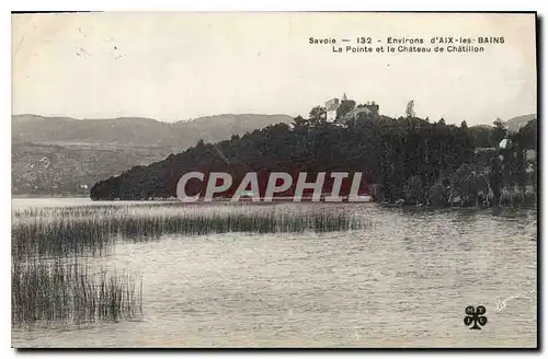 Cartes postales Environs d'Aix les Bains La Pointe et le Chateau de Chatillon