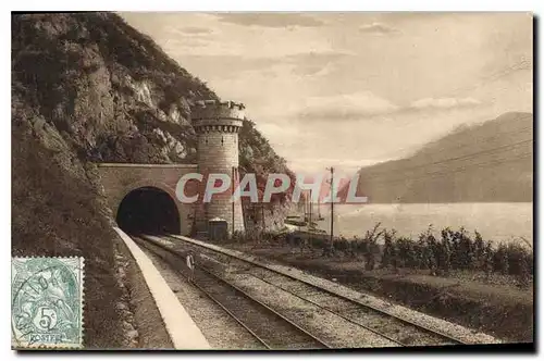 Ansichtskarte AK Aix les Bains Lac du Bourget Rochers de Brison