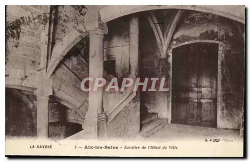 Ansichtskarte AK Aix les Bains Escalier de l'Hotel de Ville