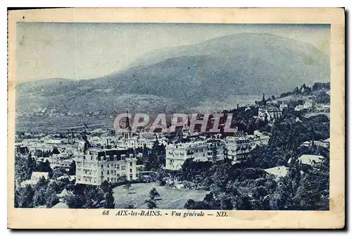 Cartes postales Aix les Bains Vue generale