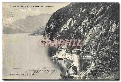 Cartes postales Aix les Bains Tunnel du Colombier