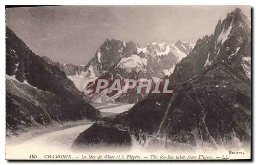 Cartes postales Chamonix La Mer de Glace et le Flegere