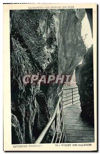 Cartes postales La Savoie Les Gorges du Fier Environs d'Annecy Milieu des Galeries