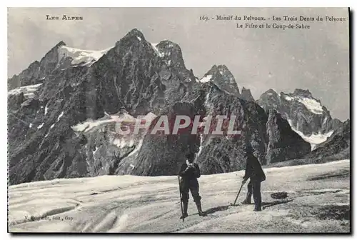 Ansichtskarte AK Massif du Pelvoux Les Trois Dents du Pelvoux