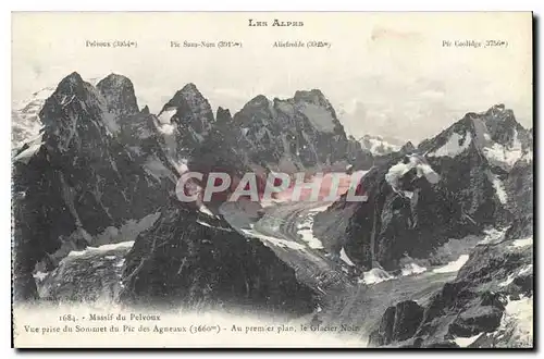 Ansichtskarte AK Massif du Pelvoux Vue prise du Sommet du Pic des Agneaux