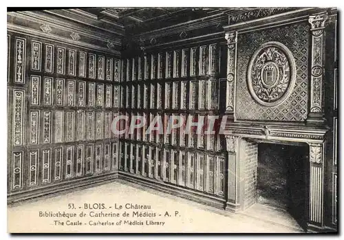 Cartes postales Blois Le Chateau Bibliotheque de Catherine de Medicis