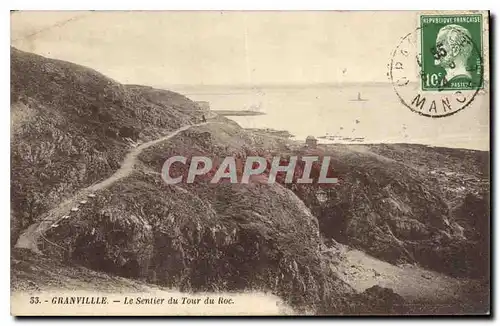 Cartes postales Granville Le Sentier du Tour du Roc