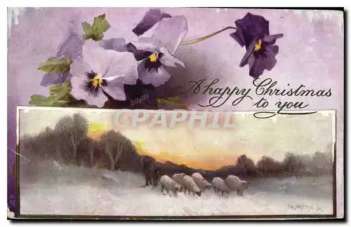 Cartes postales A happy Christmas to you