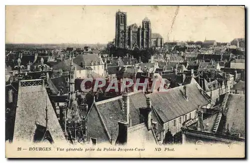 Ansichtskarte AK Bourges Vue generale prise du Palais Jacques Coeur