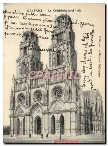 Cartes postales Orleans La Cathedrale cote sud