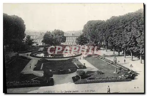 Cartes postales Lisieux Le Jardin public