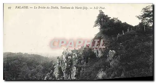 Cartes postales Falaise La Breche du Diable Tombeau de Marie Joly