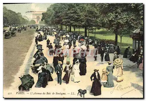 Cartes postales Paris L'Avenue du Bois de Boulogne