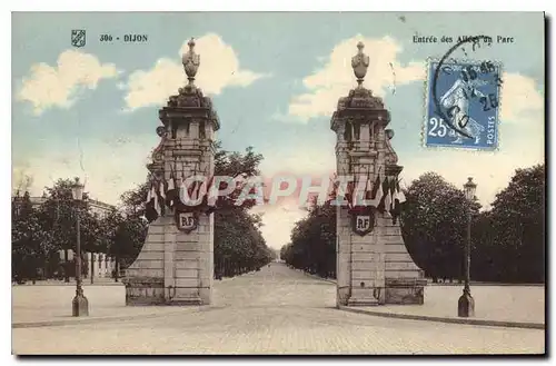 Cartes postales Dijon Entree des Allees un Parc