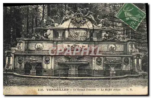 Cartes postales Versailles Le Grand Trianon Le Buffet d'Eau