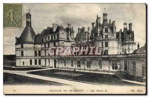 Cartes postales Chateau de Chambord Aile Henrin II