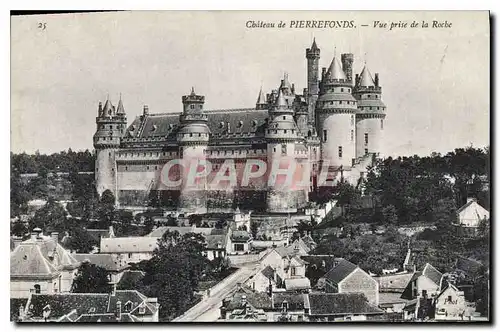 Cartes postales Chateau de Pierrefonds Vue prise de la Roche