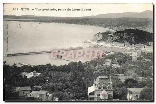 Cartes postales Nice Vue generale prise du Mont Boron