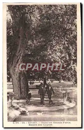 Cartes postales Vichy Dans les Grands Parcs Bassin des Cygnes