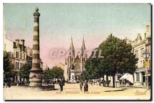 Cartes postales Moulins Place d'Allier