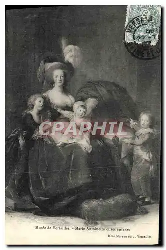 Cartes postales Musee de Versailles Marie Antoinette et ses enfants