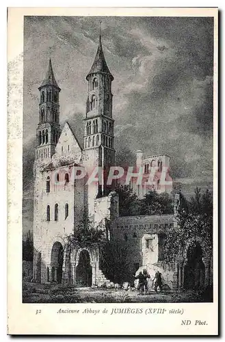 Ansichtskarte AK Ancienne Abbaye de Jumieges XVIII siecle