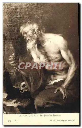 Ansichtskarte AK Van Dyck San Jeronimo Pentente Museo del Prado Madrid