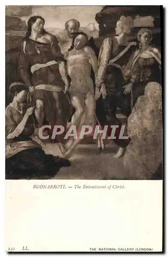 Ansichtskarte AK Buonarroti The Entombment of Christ The National Gallery London