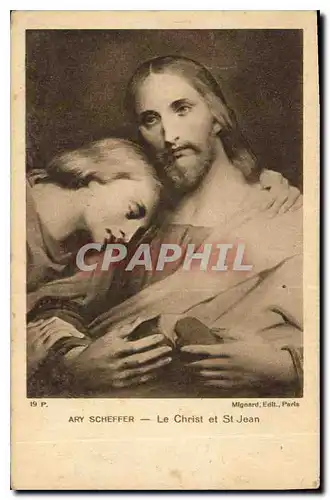 Ansichtskarte AK Ary Scheffer Le Christ et St Jean