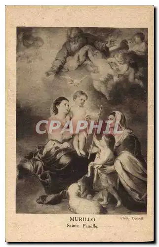 Cartes postales Murillo Sainte Famille